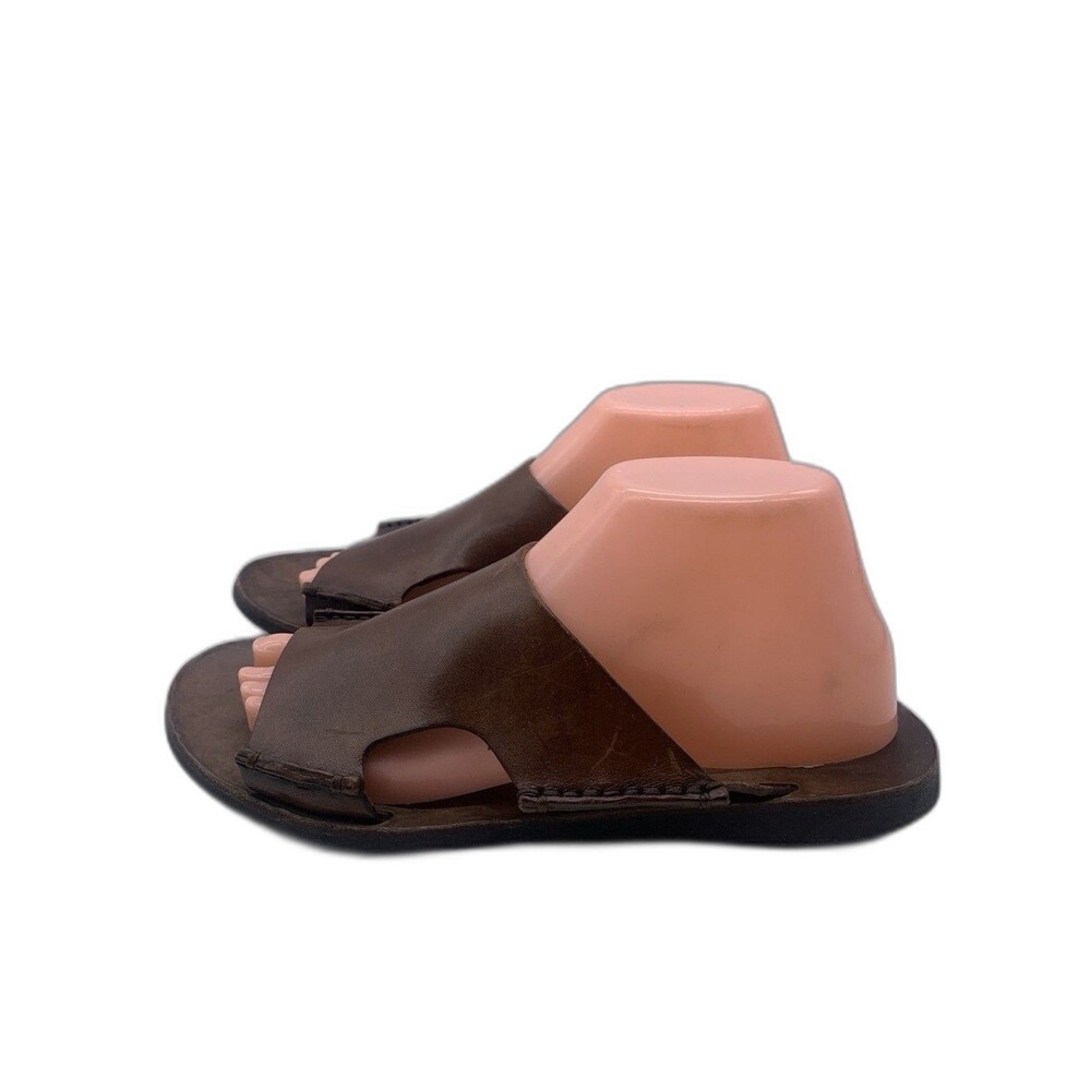 Sabah Lido Marrone Sandals Leather Women’s EU 41 US 10 Men’s 8.5 Slip On Shoes